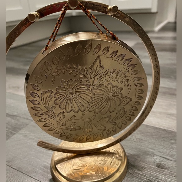 Vintage Brass India Gong - Picture 1 of 7
